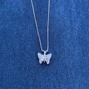 Cute sparkly butterfly 🦋 necklace charm